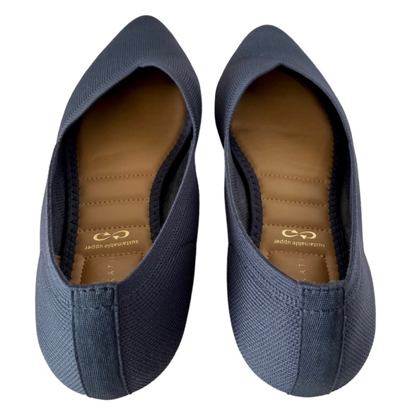 Kelly & Katie Jayde Navy Blue Pointed Toe Flats – Size 8.5M - Picture 7 of 16